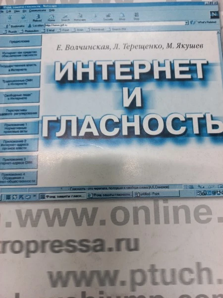 Интернет и гласность